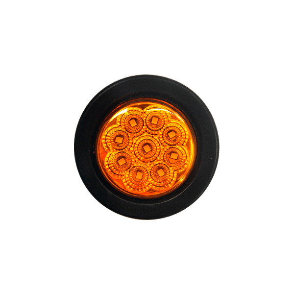 Faro redondo 9 led ámbar